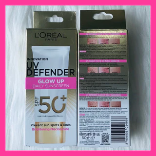 🔥ส่งทันทีได้ ล็อตใหม่สุด‼️แท้ 100%🔥Loreal UV Defender Invisible Fresh Matte Glow up Aquafusion ครีมกันแดดลอรีอัล SPF 50