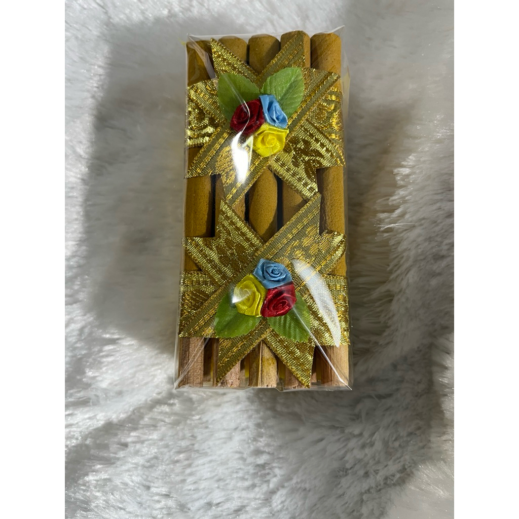 เทียนแพงานแต่งงาน เทียนแพ โบว์กุหลาบ ธูปเทียนแพ เทียนแพขอขมา ธูปบน/เทียนบน