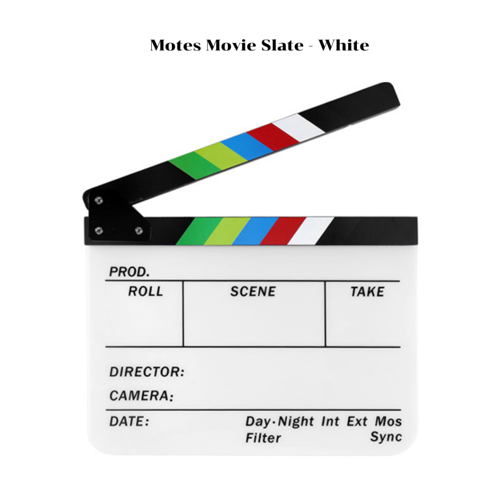 Motes Movie Slate – White