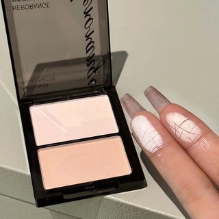 M482 HERORANGE พาเลตต์คอนทัวร์ไฮไลท์ 2 สี เนื้อแป้งบางเบา แบบแมตต์ ช่วยให้ใบหน้า ดวงตา จมูก ดูกระจ่างใส