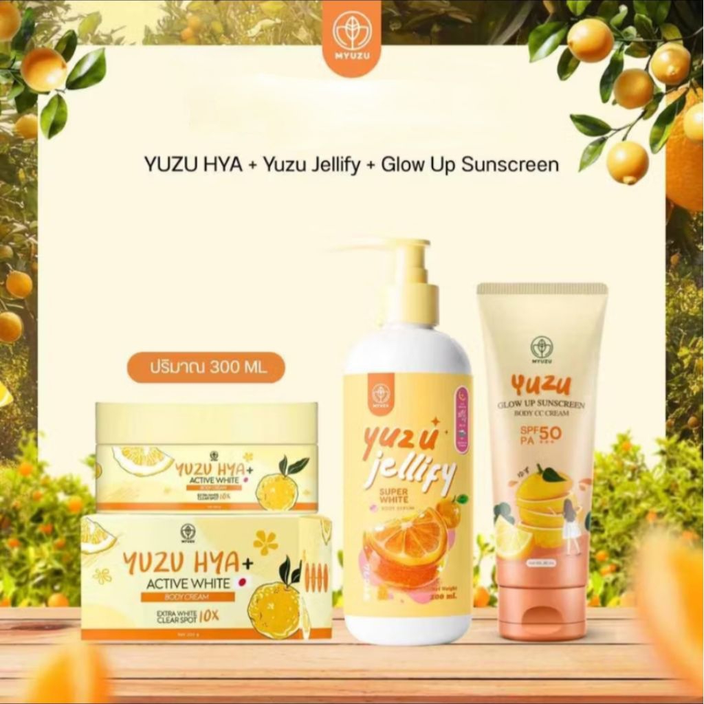 สูตรใหม่MYUZU เจลลี่เซรั่ม (สูตรมาร์คผิวญี่ปุ่น) 200 ml. ครีมเจล ยูซุ (หัวเชื้อสารสกัดญี่ปุ่น) 120 ml. ของแท้ 100%