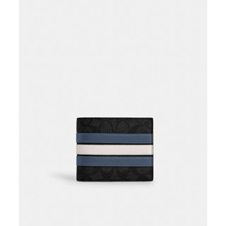 Coach CW385 3-In-1 Wallet In Signature Canvas With Varsity S…