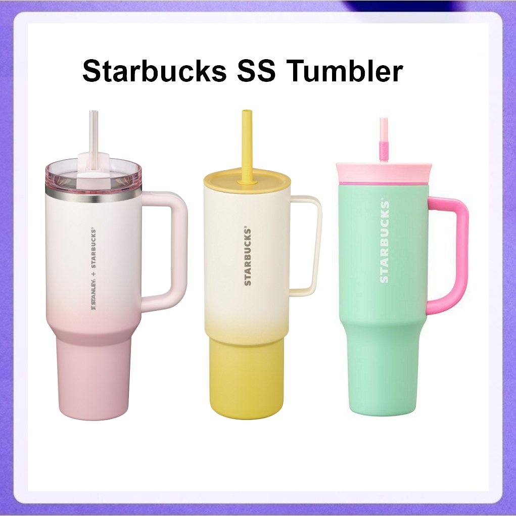 Starbucks Korea x SS Aloha Owala Travel Coldcup, Pink Love Green Quencher, SS Dear Love 1185ml