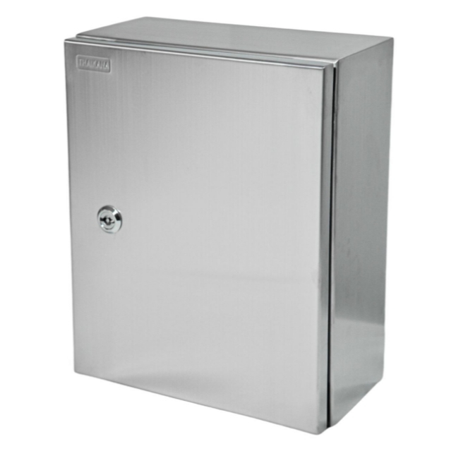 TK-11 ตู้สเเตนเลสกันน้ำ  IP 65  ฝา 1 ชั้น Size : W500xH600xD250 mm. ความหนา 1.5mm