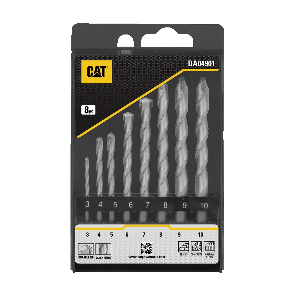 CAT ชุดดอกสว่านเจาะปูน (DA04901) CAT Hard Surface Masonary Drill