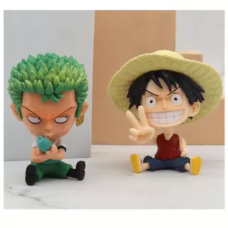 ✅พร้อมส่งในไทย✅ Luffy ตุ๊กตาฟิกเกอร์ Zoro Sanji Ace Nami Robin ขนาดเล็ก 8-10 ซม. ของเล่นสําหรับเด็ก