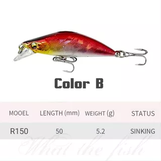เหยื่อปลั๊ก UL Sinking 5cm 5.2กรัม เหยื่อตกปลากระสูบ R150