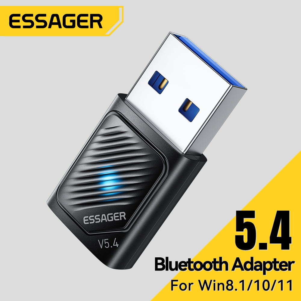 Essager อะแดปเตอร์บลูทูธ 5.4 ที่มีระยะครอบคลุมสัญญาณยาวพิเศษ สำหรับ Win8.1/10/11