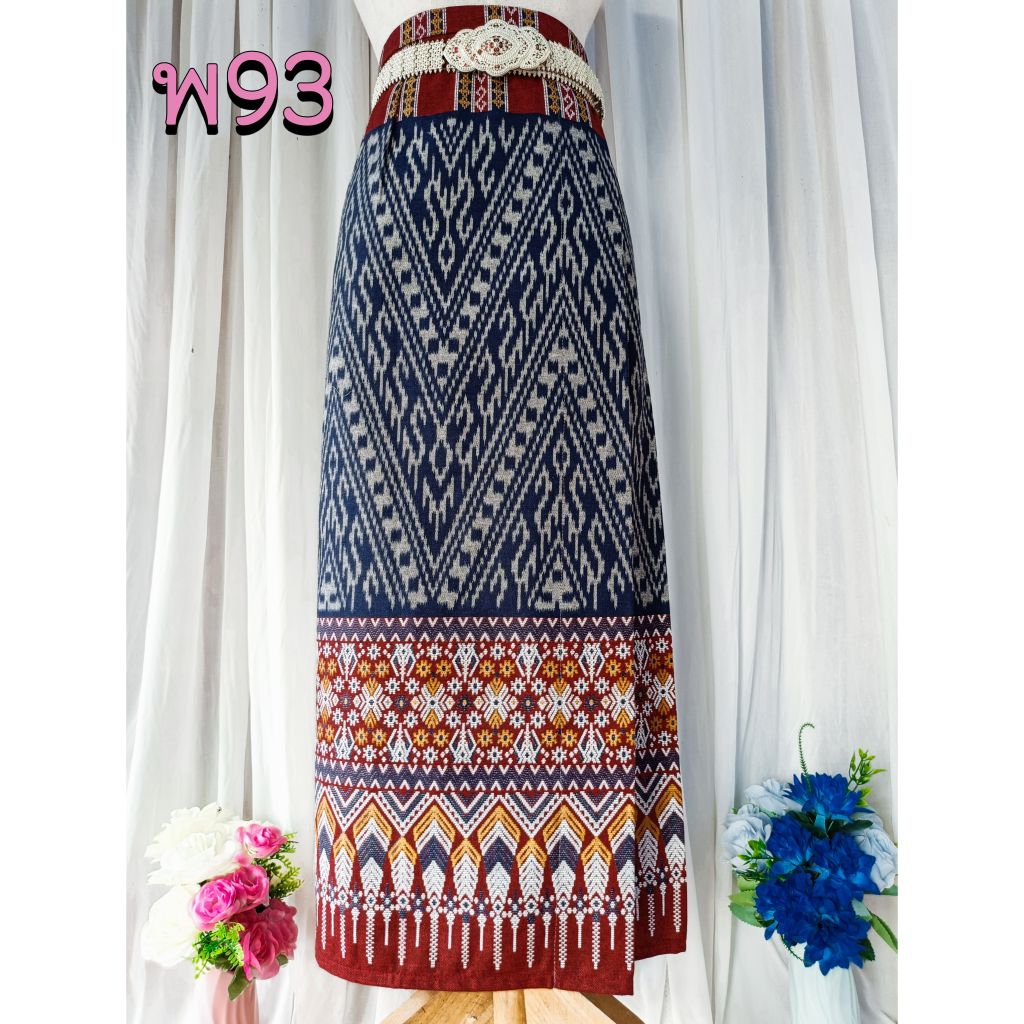 Hot🔥 *ผ้าถุงเย็บ ป้ายติดตะขอ *ตีเกร็ดแล้ว พร้อมเย็บเก็บขอบเอว ใส่แล้วเข้ารูปเข้าเอวสวย **ไม่อัดกาว - รูปที่ 6