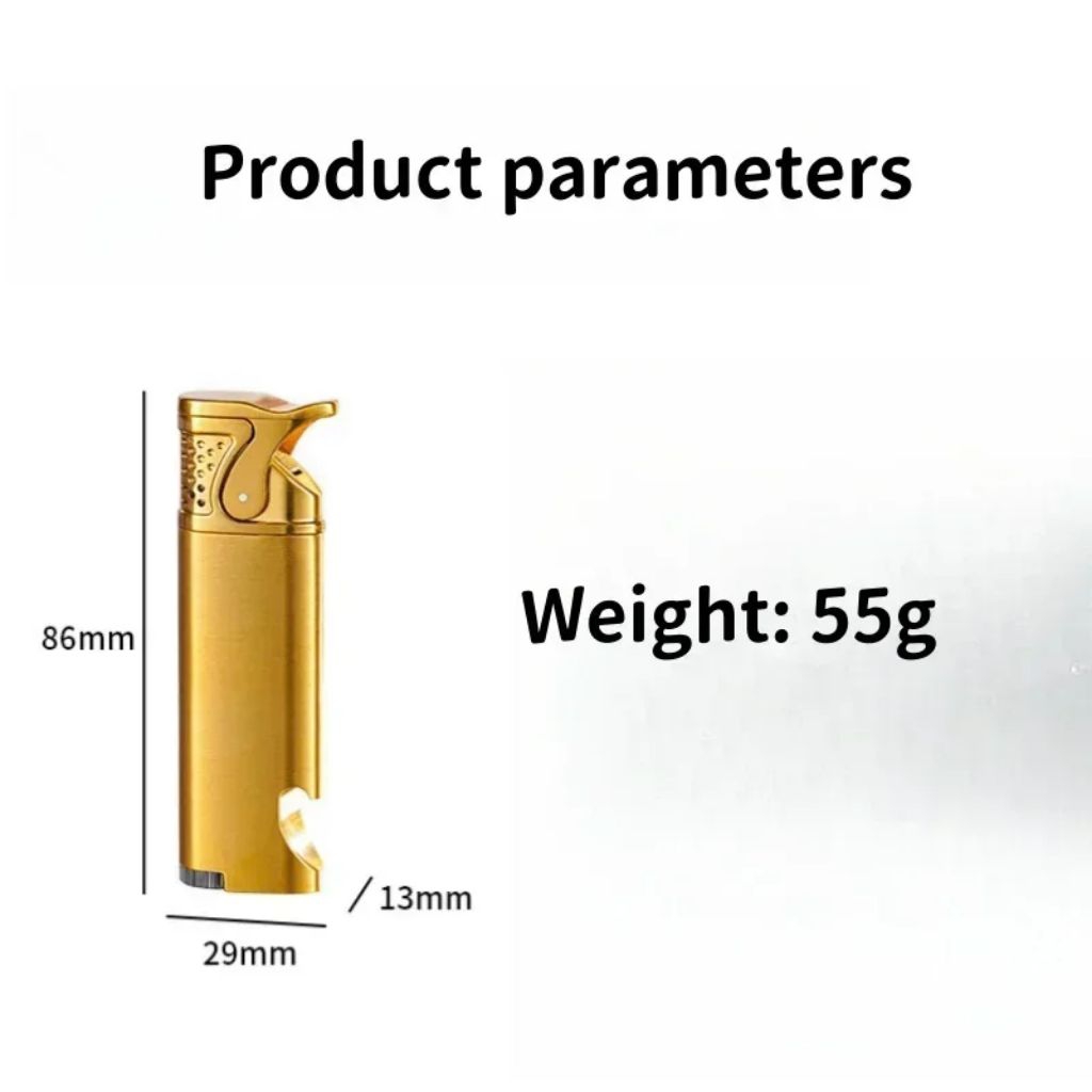 ไฟแช็คที่เปิดขวด เป็นไฟฟู่ กันลม มี 3 สี ให้เลือก เติมแก๊สได้ ปรับไฟได้ สินค้าพร้อมจัดส่ง - รูปที่ 5