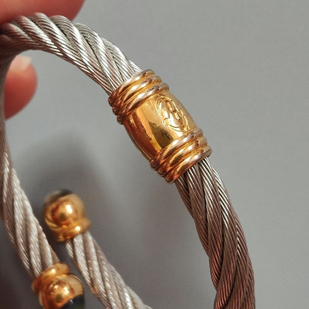 กำไลข้อมือวินเทจ Louis Morais 2กษัตริย์ มือสอง สภาพสวยมาก เรียบแอบหรู