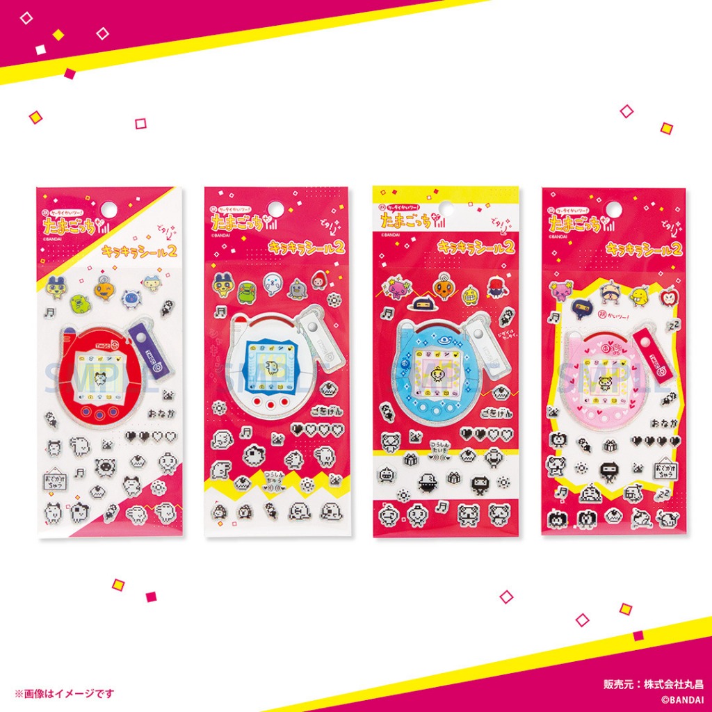 [พร้อมส่งในไทย] Tamagotchi Glitter Stickers สติ๊กเกอร์กลิตเตอร์ ทามาก็อตจิ ของแท้ 100% จากญี่ปุ่น