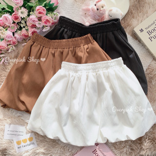 🌸OVP🌸 พร้อมส่ง7สี กระโปรงสั้น ทรงบอลลูน ไม่มีซับใน ผ้าครัชสี…