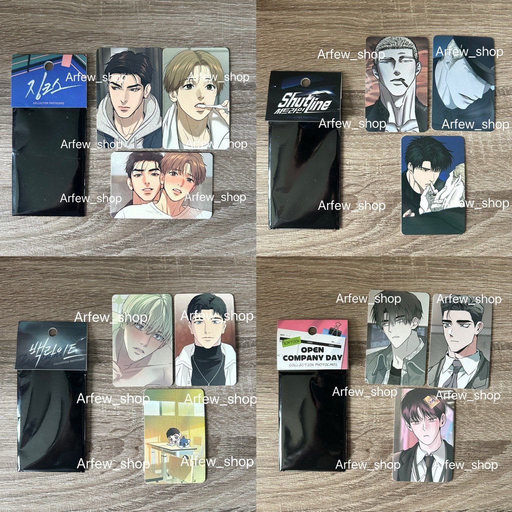 Lezhin and Boomtoon Photocard (Manhwa) โฟโต้การ์ด Set 3 ภาพ (ไม่สุ่ม)