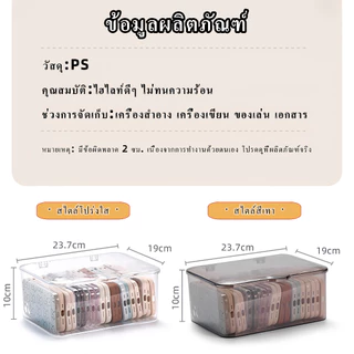 【PET หนา】กล่องเก็บของ พับได้ กล่องใส่ของแบบใสก อเนกประสงค์ storage box กันฝุ่น กันความชื้น แข็งแรงทน