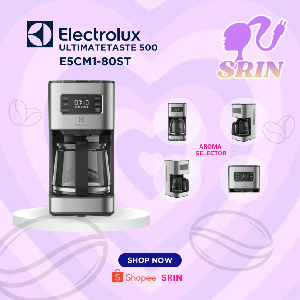 ELECTROLUX เครื่องชงกาแฟ รุ่น E5CM1-80ST (1000 วัตต์,1.25 ลิตร)
