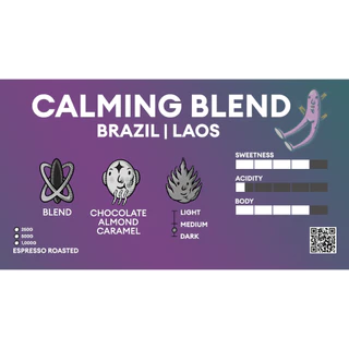[ขายดี] Calming Blend เมล็ดกาแฟเบลน คั่วกลางค่อนเข้ม สู้นม โทน นัตตี้ ช้อกโกแลต | MOTMOT COFFEE