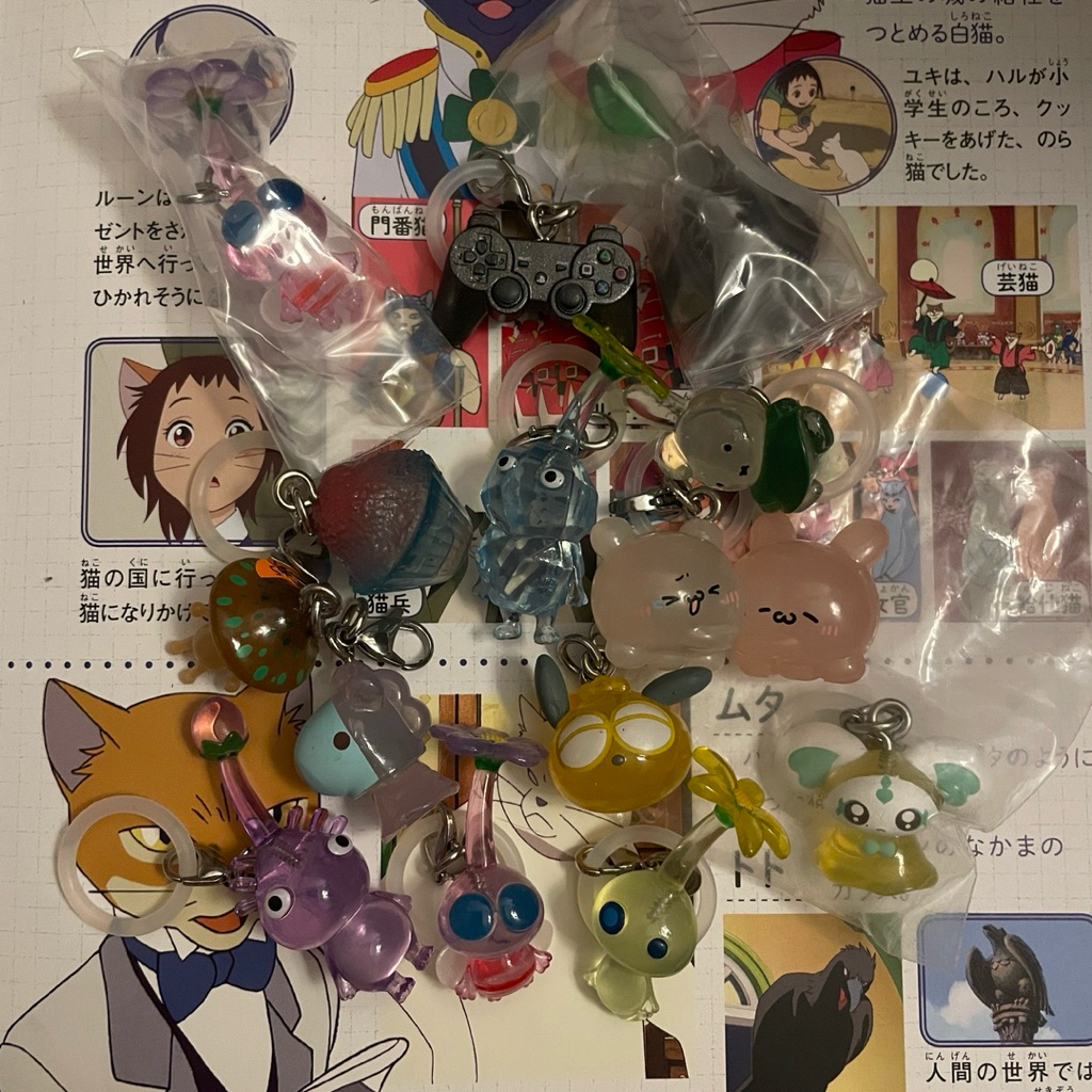 ☘️🍡พวงหัวซิป พิกมินpikmin miffy พวงกุญแจญี่ปุ่น ของสะสมญี่ปุ่น🌷💗