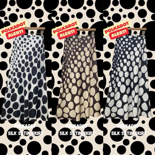 🔖StudioX2 #9917 SATIN MAXI SKIRT กระโปรงผ้าซาตินเอวขอบเรียบ เย็บยางยืดซ่อนด้านใน มีซิปข้างตัว ชายบานเบา ผ้าทิ้งตัว