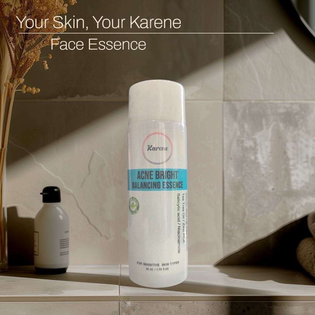 แพคเกจใหม่50ml บอกลาทุกสิว💥โทนเนอร์น้ำตบKarene Acne Bright Balancing Essence ลดสิว คารีน แอคเน่ ไบรท