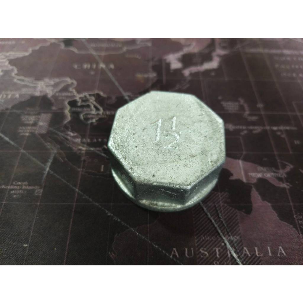 ฝาครอบ ท่อน้ำ เหล็กหล่อ ชุบกันสนิม ขนาด 1/2", 1", 1 1/4", 1 1/2" เกลียวคม หมุนลื่น