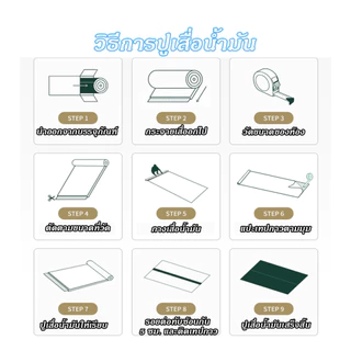เสื่อน้ำมัน เสื่อน้ำมันปูพื้น 2 มม กระเบื้องยาง PVC กว้าง 2m ยาว 2/5/10m หนา ไม่ซึมน้ำ กันลื่น