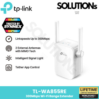 TP-Link ⚡️ตัวขยายสัญญาณไวไฟ⚡️TL-WA855RE  WiFi Repeater (300Mbps Wi-Fi Range Extender) Wi-Fi จาก Router มีทั้งโหมดRep