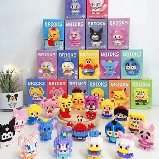 SR ของเล่นตัวต่อนาโน 3 มิติบล็อกตัวต่อการ์ตูนสุดน่ารักชุดของเล่นสำหรับเด็ก เลือกลายได้ ของเล่นเสริมพัฒนาการเด็ก