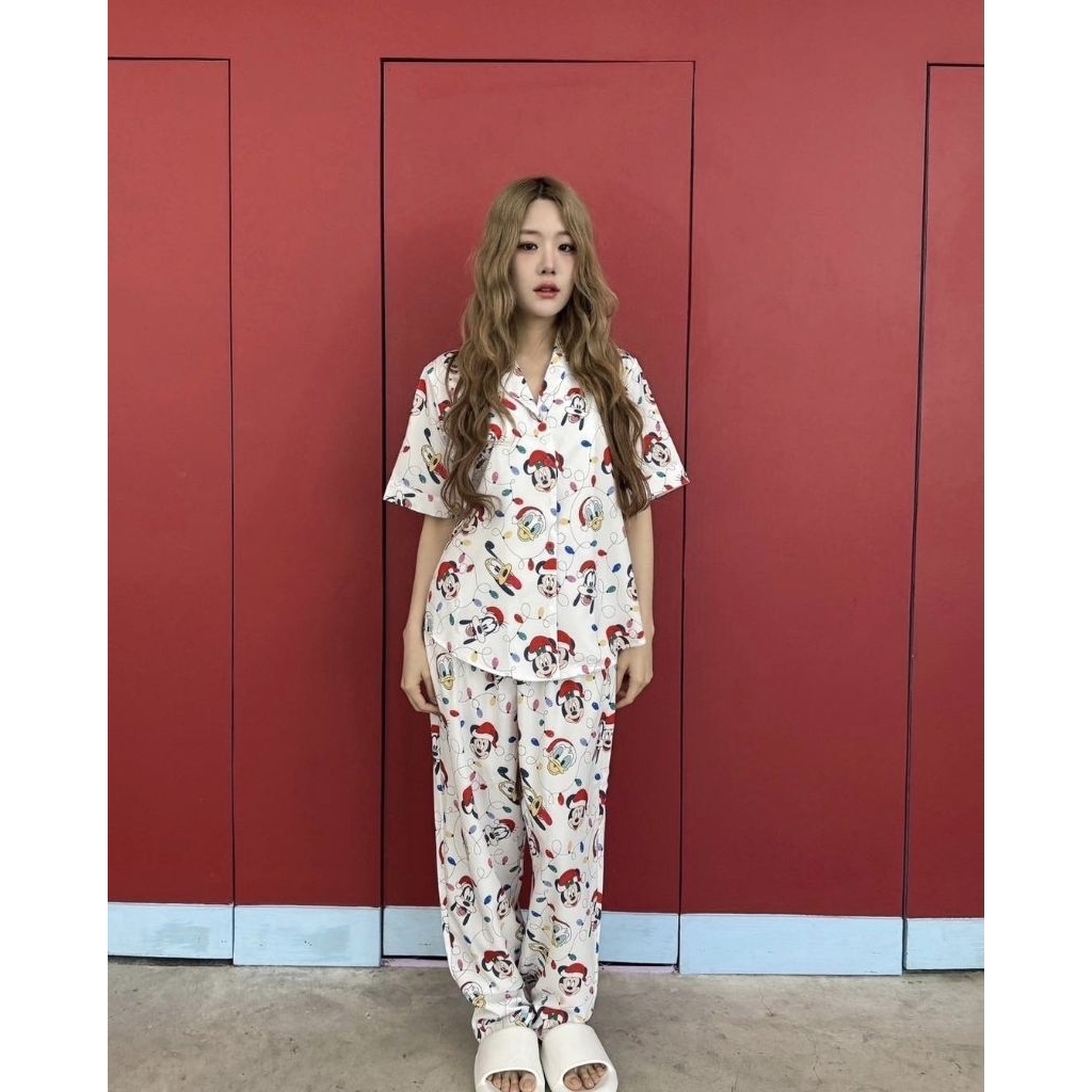 ชุดนอนวาเลนขายาว รุ่นใหม่มีเชือก Valen Basic Store