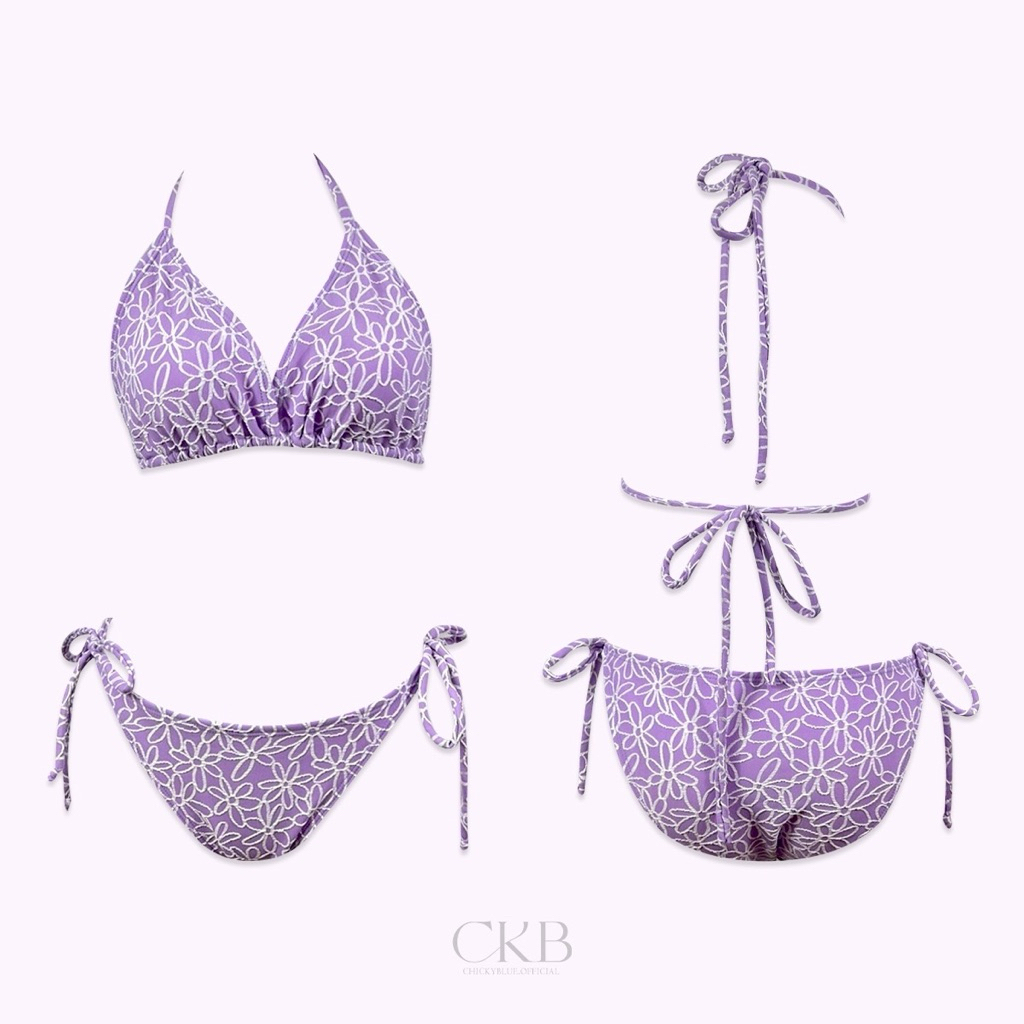 CKB020บิกินี่กางเกงผูกด้านข้าง9สีทรงปิดก้นM/2XL