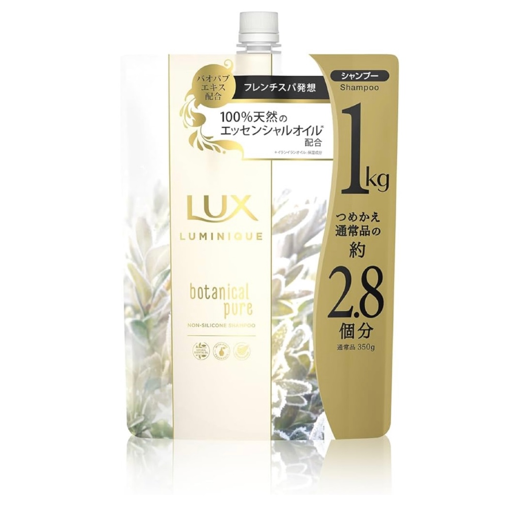 LUX Luminique Botanical Pure Shampoo Gel White Refill 1kg (x 1) Japan