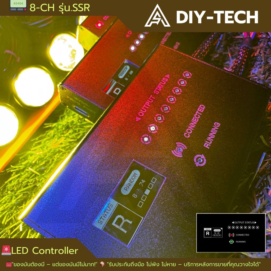 DIY-Tech 8-CH mẫu SSR hộp điều khiển đèn tự lập trình qua điện thoại [Powered by A.Pinthong]