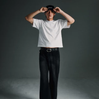 (ทรงบ็อกซี่) Boxy T-shirt Cotton100% 225gsm