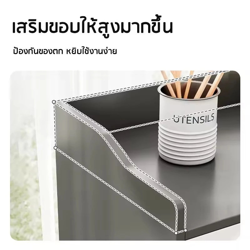 ตู้เก็บของ ชั้นวางของในครัว มีลิ้นชัก สไตล์มินิมอล thumbnail 5