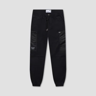 DAVIE JONES [BE FEARLESS] กางเกงจ็อกเกอร์ผู้ชาย Slim Fit Joggers สีเขียว ดำ กากี GP0019