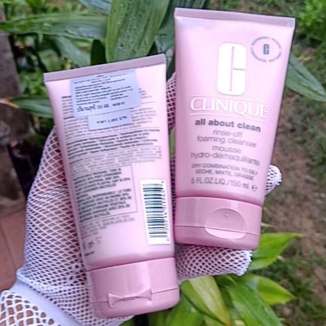โฟมล้างหน้าClinique Rinse-off foaming cleanser 150 ml #ผิวธรรมดา-ผิวผสม-ผิวมัน