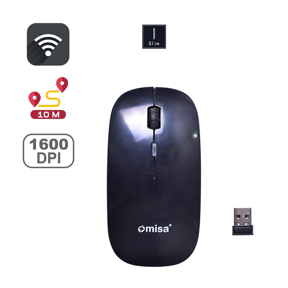 Omisa เมาส์ไร้สาย 2.4GHz (รุ่นM847) - (M360)ความเร็ว1600DPI