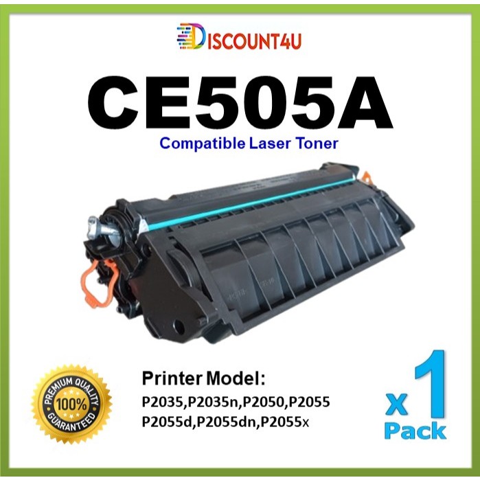 ตลับหมึกเลเซอร์ Toner CE505A For HP Printer P2035,P2035n,P2050,P2055,P2055d,P2055dn,P2055x