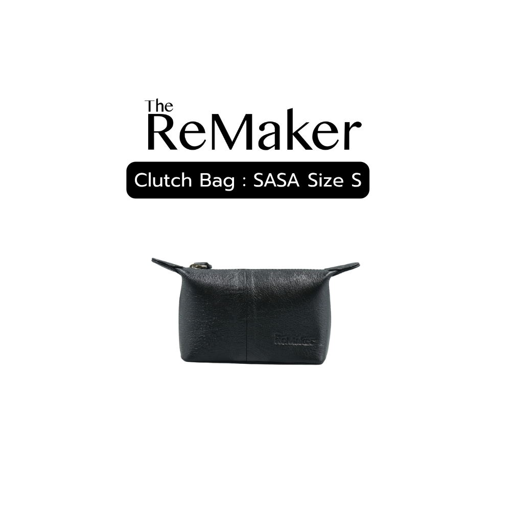 The ReMaker - กระเป๋าคลัชท์หนังแท้ รุ่น SASA | Upcycled หนังแกะแท้ 100%