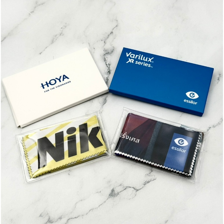ผ้าเช็ดแว่น ESSILOR NIKON HOYA ZEISS ของแท้ 100% รุ่นขายดี คุณภาพอันดับ 1 จากประเทศชั้นนำ