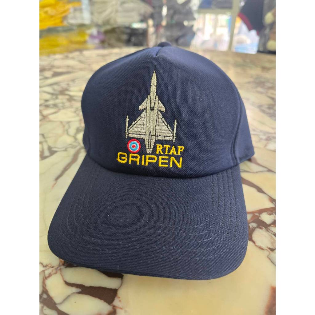 หมวกแก๊ปสีกรมท่าปักลาย GRIPEN