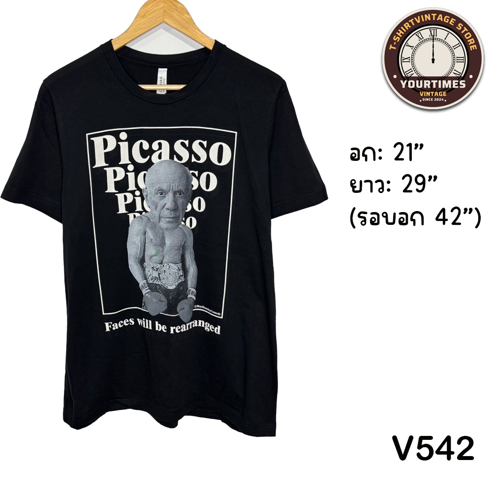 เสื้อยืดมือสอง เสื้อคัดเกรด ลาย Pablo Picasso