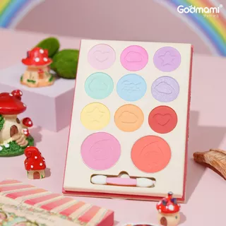 [ผลิตในไทย 🇹🇭] Godmami พาเลทตาและแก้มสำหรับเด็ก สีน่ารักสดใส รุ่น เดอะ เมมโมรี่ อาย แอนด์ ชีก พาเลทท์