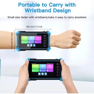 เครื่องทดสอบกล้อง4K AHD CVI TV SDI กล้อง4K IP IPC-5100C PLUS ทดสอบกล้อง PTZ VGA HDMI สายเคเบิลอินพุต Tester IPC Tester