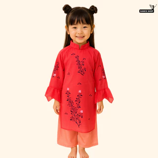 ชุดประจำชาติเวียดนาม สำหรับเด็กผู้หญิง มี 6 สีให้เลือก จัดส่งจากประเทศไทย