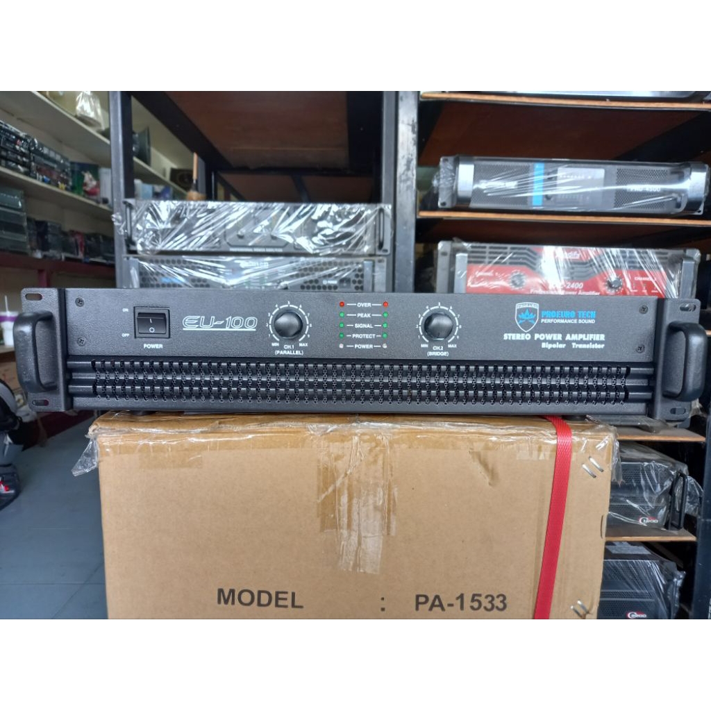 แอมป์ขยาย PRO EUROTECH  EU-100 หม้อแปลง