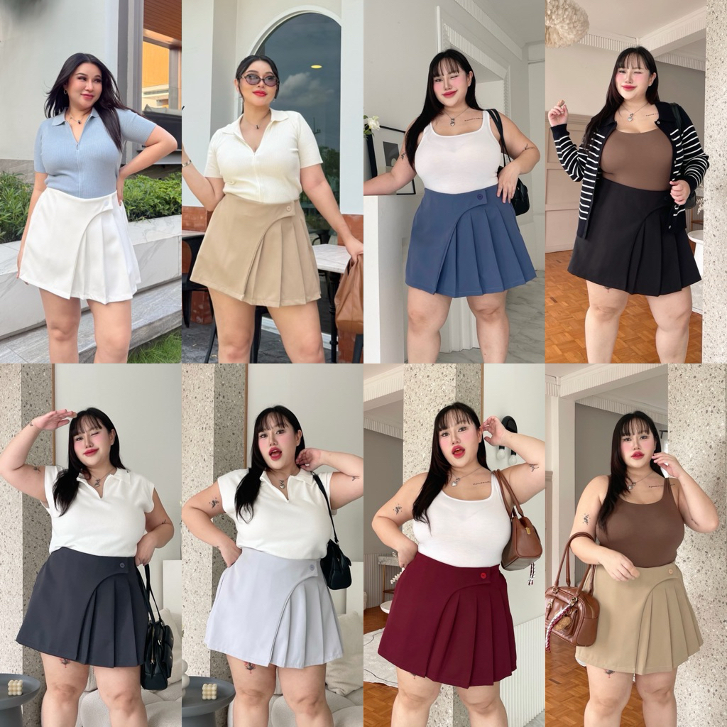 กระโปรงกางเกง รุ่น M01 : Plussizebymolly