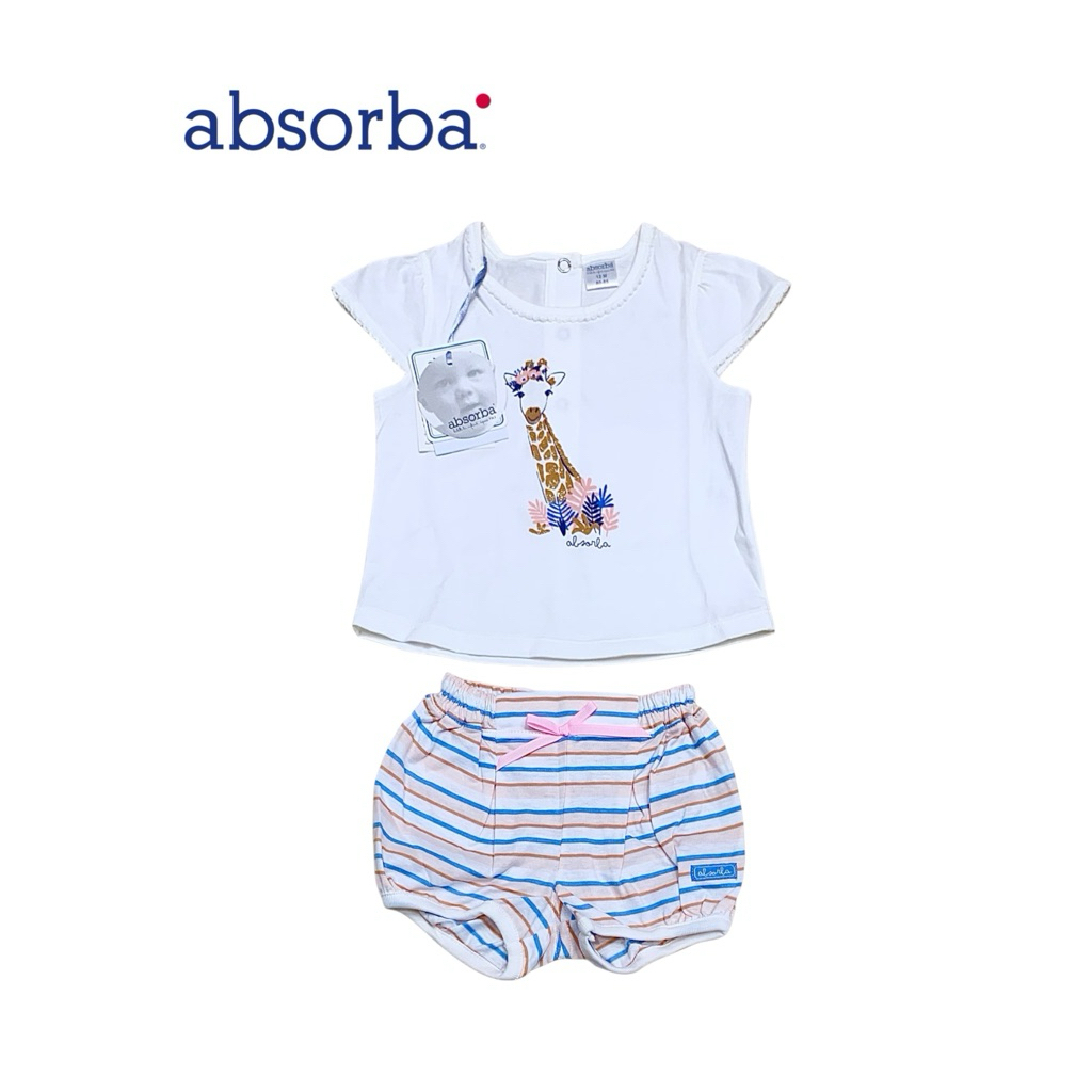 ชุดแขนสั้นขาสั้นเด็ก Absorba size 3เดือน,6เดือน,1ปี