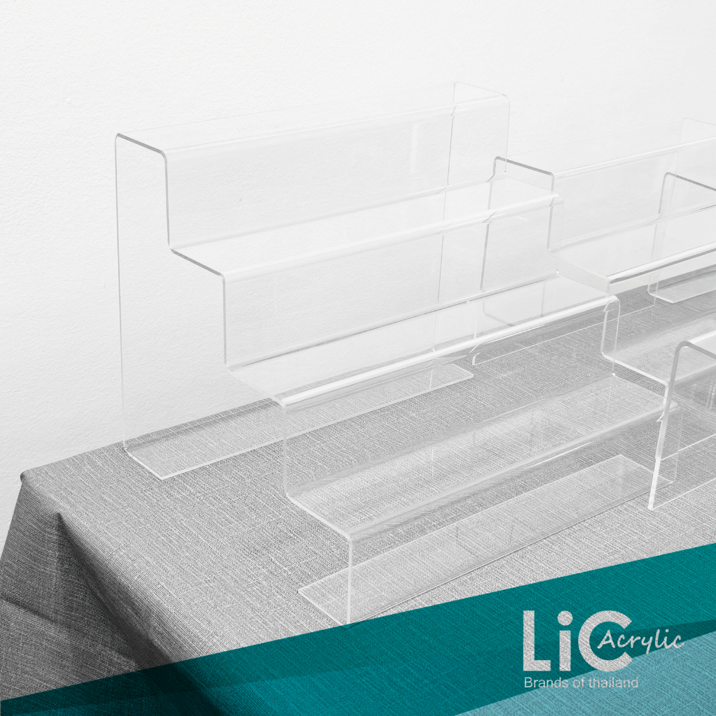 ชั้นวางโมเดล ชั้นอะคริลิค ชั้นวางของ ชั้นต่อเนื่องและชั้นแยกชิ้น 2-4 ชั้น มีหลายความหนา - รูปที่ 4