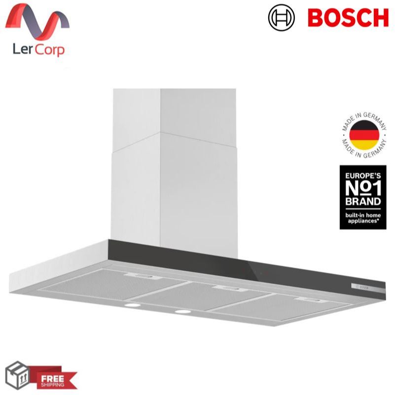 (BOSCH) เครื่องดูดควันติดผนัง ขนาด 90 ซม. ซีรีส์ 4 สีสแตนเลส+ดำ รุ่น DWB97BK61T